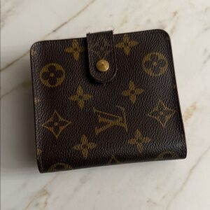 Louis Vuitton Brown and Gold Monogram Wallet